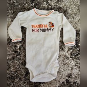 Carters Newborn Thanksgiving Longsleeve Onesie Fall